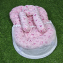 Baby Bed with Mosquito Net & Pillow Set