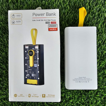 Fast charging Transparent Power Bank 20000mAh 