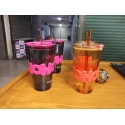 Water Bottle with Lid & Straw (Thermal Reusable Multi-Use)