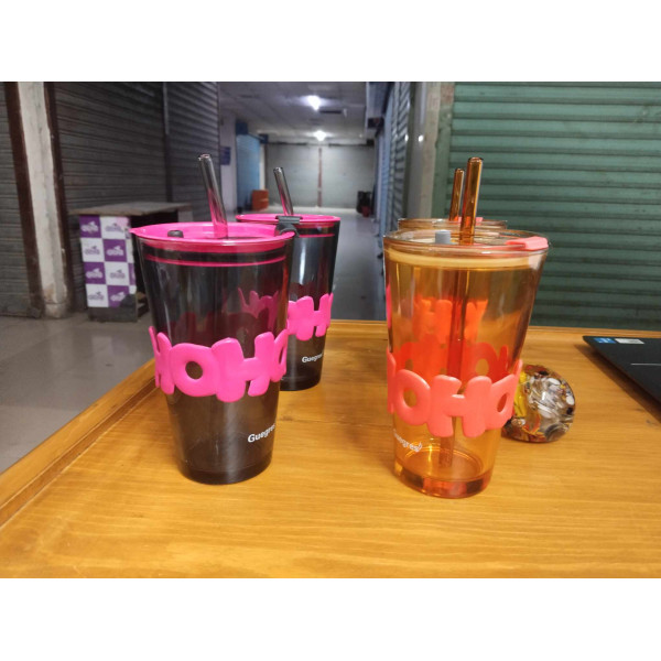 Water Bottle with Lid & Straw (Thermal Reusable Multi-Use)