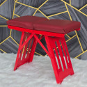 Mini Portable Folding Camping Stool Chair Red