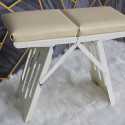 Mini Portable Folding Camping Stool Chair White 