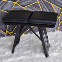 Mini Portable Folding Camping Stool Chair Black