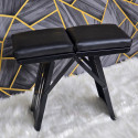 Mini Portable Folding Camping Stool Chair Black