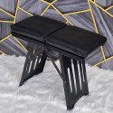 Mini Portable Folding Camping Stool Chair Black