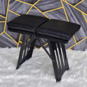 Mini Portable Folding Camping Stool Chair Black