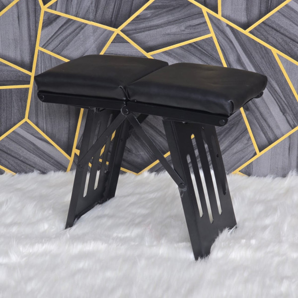 Mini Portable Folding Camping Stool Chair Black