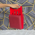 Mini Portable Folding Camping Stool Chair Red
