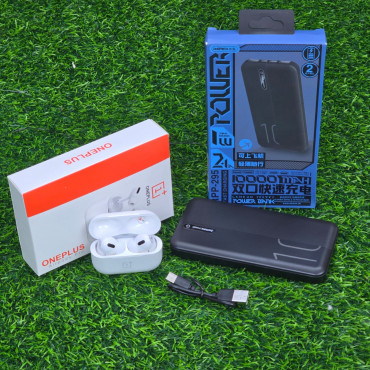 REMAX Power bank & ONEPLUS Airbuds