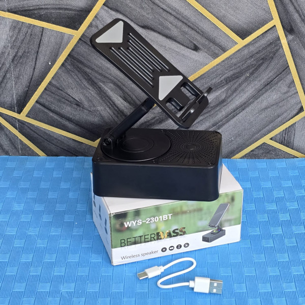 Better Bass Wireless Speaker With Mobile Stand
