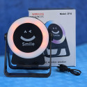 Sensor Speaker Mobile Stand with RGB Light 360 Rotating Phone Holder Induction Wireless Bluetooth Speaker Ambient Light