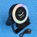 Sensor Speaker Mobile Stand with RGB Light 360 Rotating Phone Holder Induction Wireless Bluetooth Speaker Ambient Light