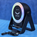 Sensor Speaker Mobile Stand with RGB Light 360 Rotating Phone Holder Induction Wireless Bluetooth Speaker Ambient Light