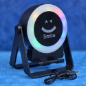 Sensor Speaker Mobile Stand with RGB Light 360 Rotating Phone Holder Induction Wireless Bluetooth Speaker Ambient Light