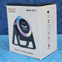 Sensor Speaker Mobile Stand with RGB Light 360 Rotating Phone Holder Induction Wireless Bluetooth Speaker Ambient Light