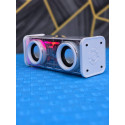 V8 Bluetooth Speaker Transparent Sound Box Colorful Lights
