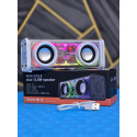 V8 Bluetooth Speaker Transparent Sound Box Colorful Lights