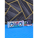 V8 Bluetooth Speaker Transparent Sound Box Colorful Lights