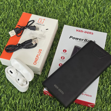 Ven Den PowerBank and One Plus Pods Pro 