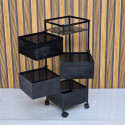 4 layer square shape kitchen rack 