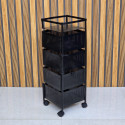 4 layer square shape kitchen rack 