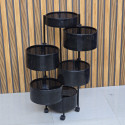 5 layer Round shape kitchen rack