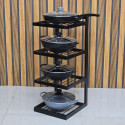 4 layer iron rack