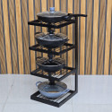 4 layer iron rack