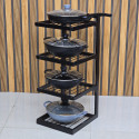 4 layer iron rack