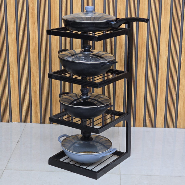 4 layer iron rack