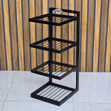 4 layer iron rack