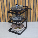 3 layer iron rack