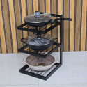 3 layer iron rack