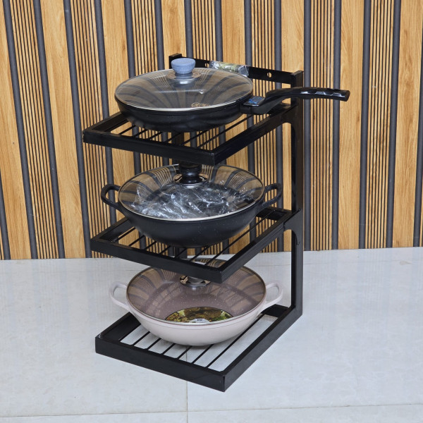 3 layer iron rack