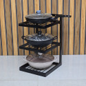 3 layer iron rack