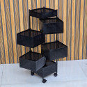 5 layer square shape  kitchen rack 