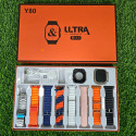 Y80 Ultra Smartwatch With 8 Strap