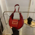 New Trendy Fashion Half Moon Letaher Bag