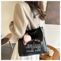 Letter printed Tote bag
