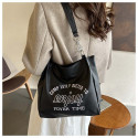Letter printed Tote bag