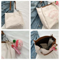 Letter printed Tote bag