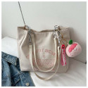 Letter printed Tote bag