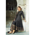 Afsan Print With Lase Work 