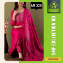 স্কিন প্রিন্টেড থ্রি-পিস    MF 328
