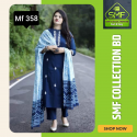 স্কিন প্রিন্টেড থ্রি-পিস    MF 358