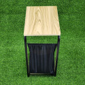 Movable side table  Wood colour 