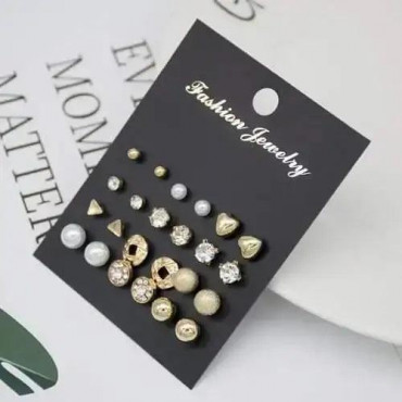 Trendy 12 Pair Earri...