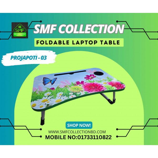 Butterfly & Flower Foldable laptop table 