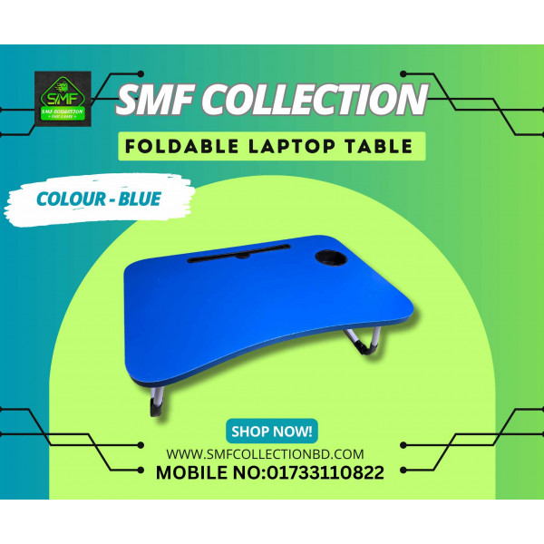 Blue Foldable laptop table 