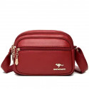 Kangaroo stylish 5 gippper Bag ( Red )